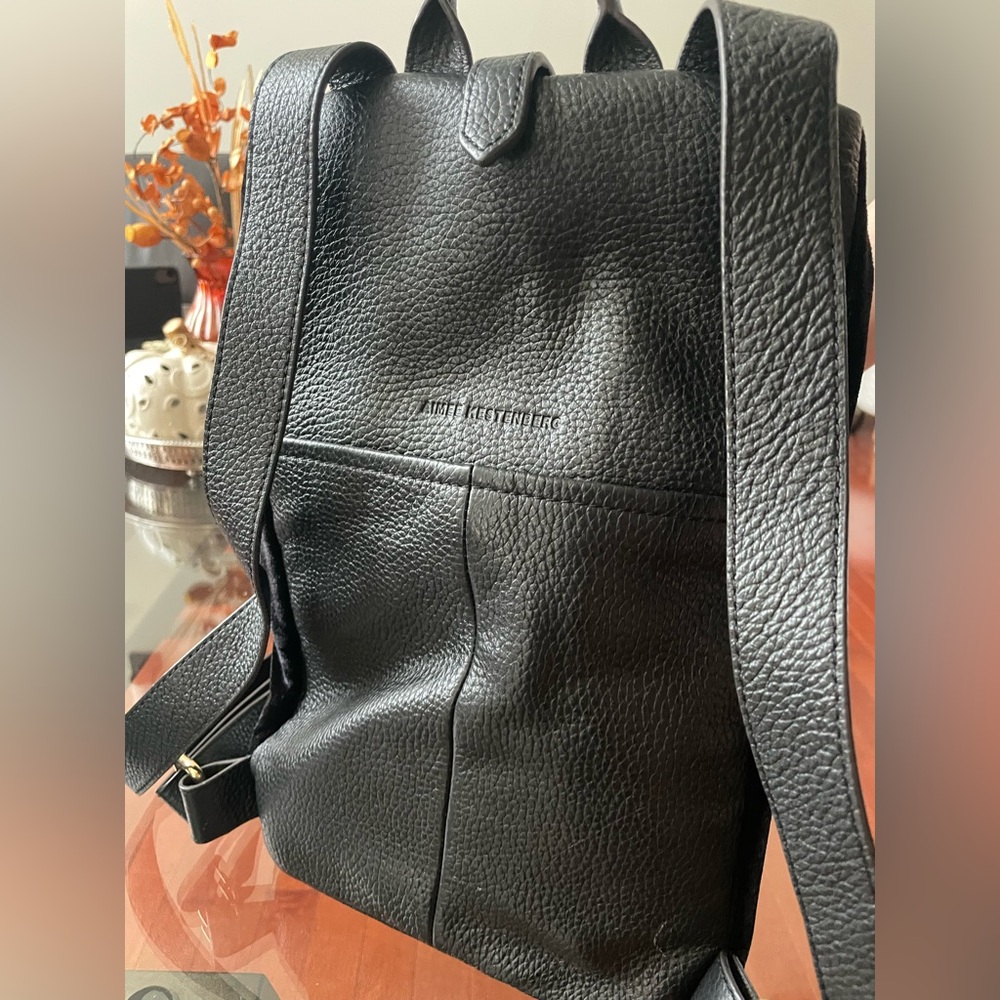 Aimee Kestenberg Tamitha Backpack Purse. Leather/velvet with gold accents. - Picture 7 of 13
